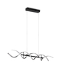 Lampa wisząca Trio 341810205 czarny/srebrny