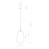 Lampa wisząca PEAR L Nowodvorski 7797 przezroczysty