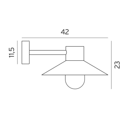 LUND 290 HOT-DIP GALVANIZING E27 LED 9W