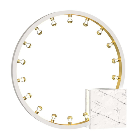 Milagro Lmpa Stojąca CASSIOPEIA 19xE14 MZ5038 Biel / Złoto