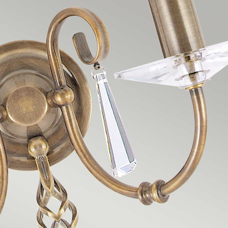 Kinkiet Elstead Lighting Aegean mosiądz AG2-AGED-BRASS