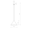 Lampa wisząca ZENITH M Nowodvorski 8001 czarny/mosiądz