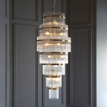 Lampa wisząca Endon Lighting Marietta Grand 112793 mosiądz