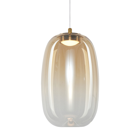 Milagro Lampa wisząca VASO 3 AMBER 4W ML1405 ZŁOTY