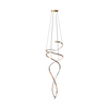 Lampa wisząca Zuma Line MD3127-2M-3GT COCO LAMPA WISZĄCA ZŁOTA/GOLD