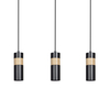 Lampa wisząca AKARI 3 BLACK Emibig 732/3 czarny