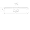 Kinkiet PICASSO LED Nowodvorski 8131 chrom