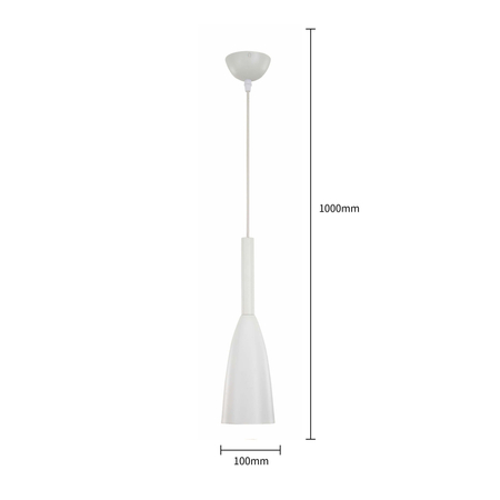 Lampa wisząca Solin wisząca 1xE27 biała LP-181/1P WH
