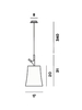 Lampa wisząca Foscarini 221027-25 Birdie piccola