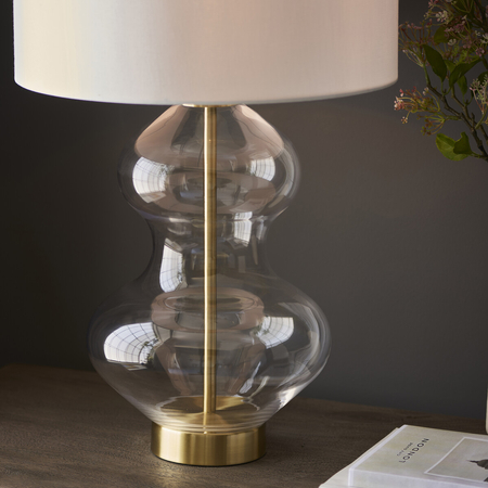 Lampa stołowa Endon Lighting Kelda Shaped 99110 mosiądz