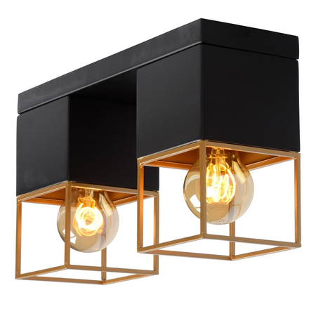 Lampa sufitowa Lucide RIXT 21120/02/30 czarny/złoty