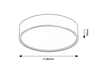 Lampa sufitowa Rabalux Larcia 75011 czarny