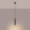 Sollux Lighting Lampa wisząca LAGOS 1 zielona oliwka SL.1484