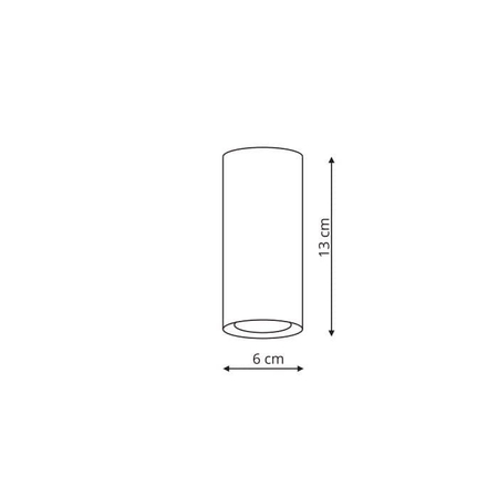 Oczko Manacor 13cm 1xGU10 biało/złota LP-232/1D - 130 WH/GD