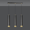 Lampa wisząca KIBO 3 BL/GOLD Emibig 644/3 czarny/złoty