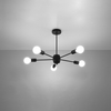 Sollux Lighting Żyrandol LANGO 5 czarny SL.1022
