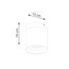 Sollux Lighting Plafon RING 2 beżowy SL.1495