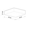Sollux Lighting Plafon HORUS 45 szary SL.0140