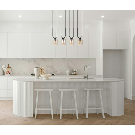 Lampa wisząca Kaja CONI K-5582 czarny, bursztynowy