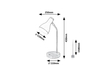 Lampa stołowa Rabalux Ferb 74002 czarny matowy