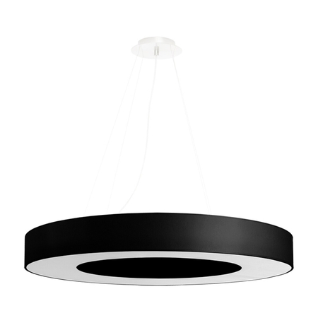 Sollux Lighting Żyrandol SATURNO SLIM 70 czarny SL.0754