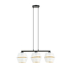 Lampa wisząca MALIA 3 Emibig 1184/3 biały/czarny