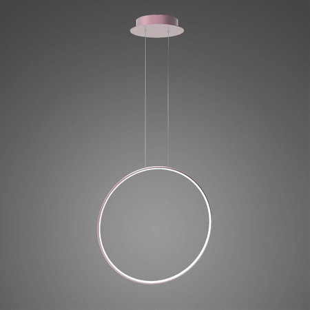 Lampa wisząca Ledowe Okręgi No.1 X 60cm 3k Różowe Złoto ściemnialna
