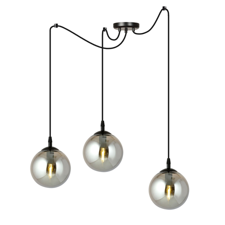 Lampa wisząca GIGI 3 BL GRAFIT Emibig 937/3 czarny