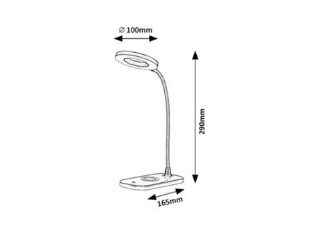 Lampa stołowa Rabalux Hardin 74014 biały