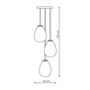 Lampa wisząca Fondi 3xE14 transparentna LP-1214/3P