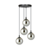 Lampa wisząca COSMO 4 BL PREMIUM GRAFIT Emibig 712/4PREM czarny