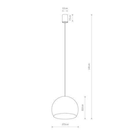 Lampa wisząca CANDY Nowodvorski 10335 biały