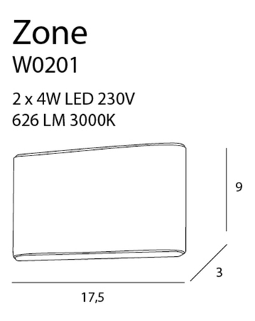 Kinkiet Maxlight W0201 biały