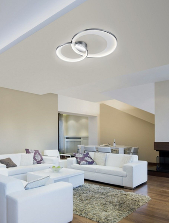 Lampa sufitowa Trio 673810206 srebrny