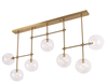 Lampa wisząca Maxlight LOLLIPOP7 P0295 mosiądz
