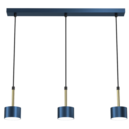 Milagro Lampa wisząca ARENA BLUE/GOLD 3xGX53 MLP7773 Niebieski / Złoto