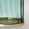 Lampa stołowa Reno - 1 źródło światła - Postarzany mosiądz Quintiesse QN-RENO-GREEN-AB