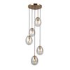 Lampa wisząca Italux PND-40825-5-GD Złoty