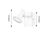 Lampa łazienkowa Rabalux Steve 5497 biały