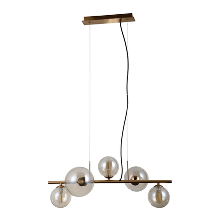 Lampa wisząca Italux PND-406007-5-HBR Mosiądz miodowy
