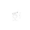 Lampa sufitowa LVM LID LED 8W Nowodvorski 10152 czarny