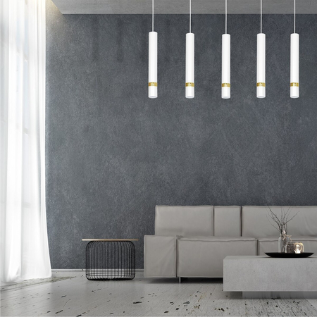 Milagro Lampa wisząca Joker 5xGU10 Biały/Złoty MLP6122 Biel / Złoto