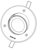 MOSS 6355 STAINLESS STEEL LED 4,2W 3000K O130