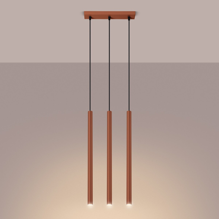 Sollux Lighting Lampa wisząca PASTELO 3 zielona oliwka SL.1520