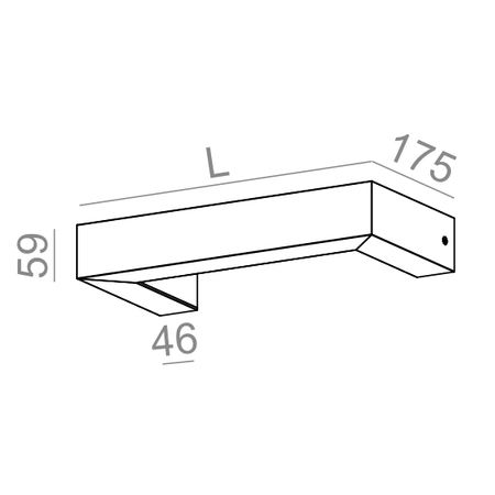 Kinkiet AQForm Baset LED Wall Biały Struktura