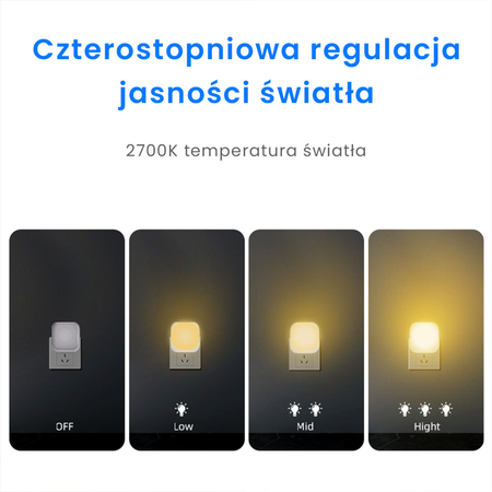 Eko-Light Lampka Wtykowa Pati 2700K EKW1439 BIAŁY