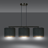 Lampa wisząca HILDE 3 BL BLACK Emibig 1054/3 czarny