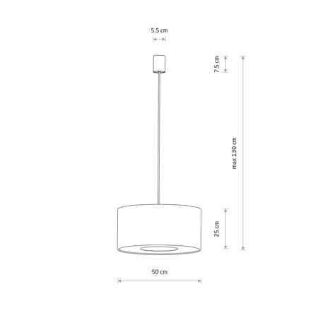 Lampa wisząca Nowodvorski LAGO 11674 Szary