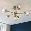 Lampa sufitowa Endon Lighting Allegra 103171 mosiądz
