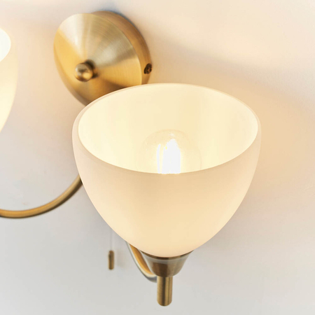 Kinkiet Endon Lighting Alton 1805-2AN mosiądz